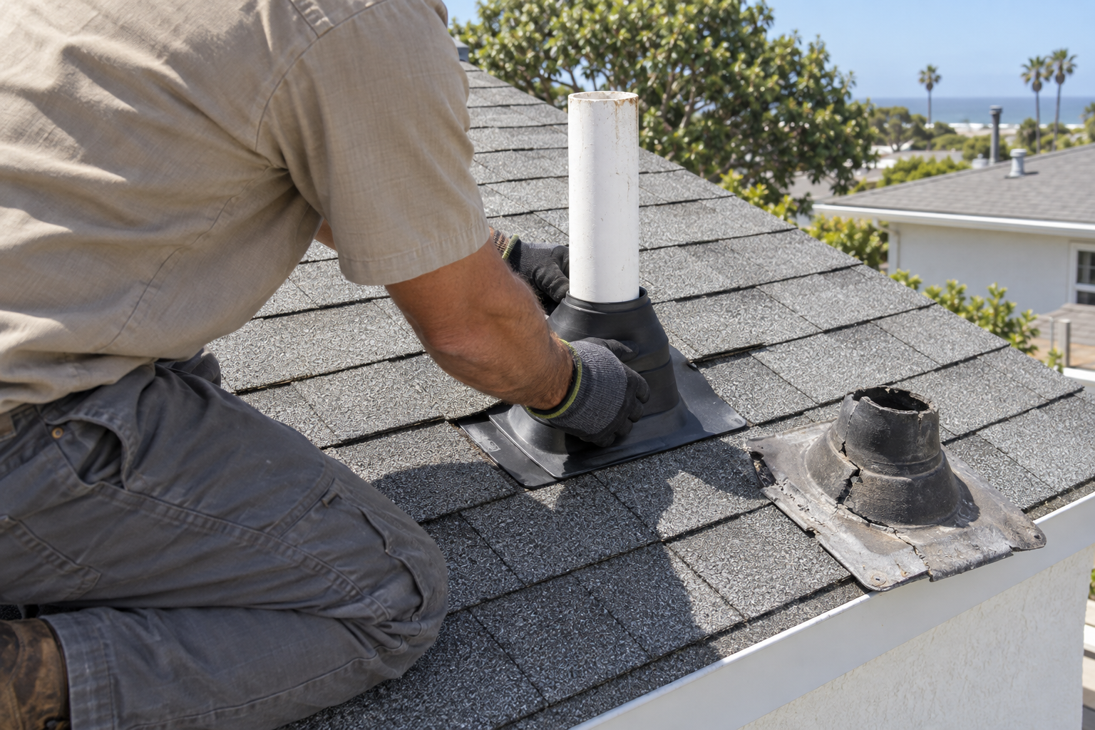 roof repair on a Carpinteria home