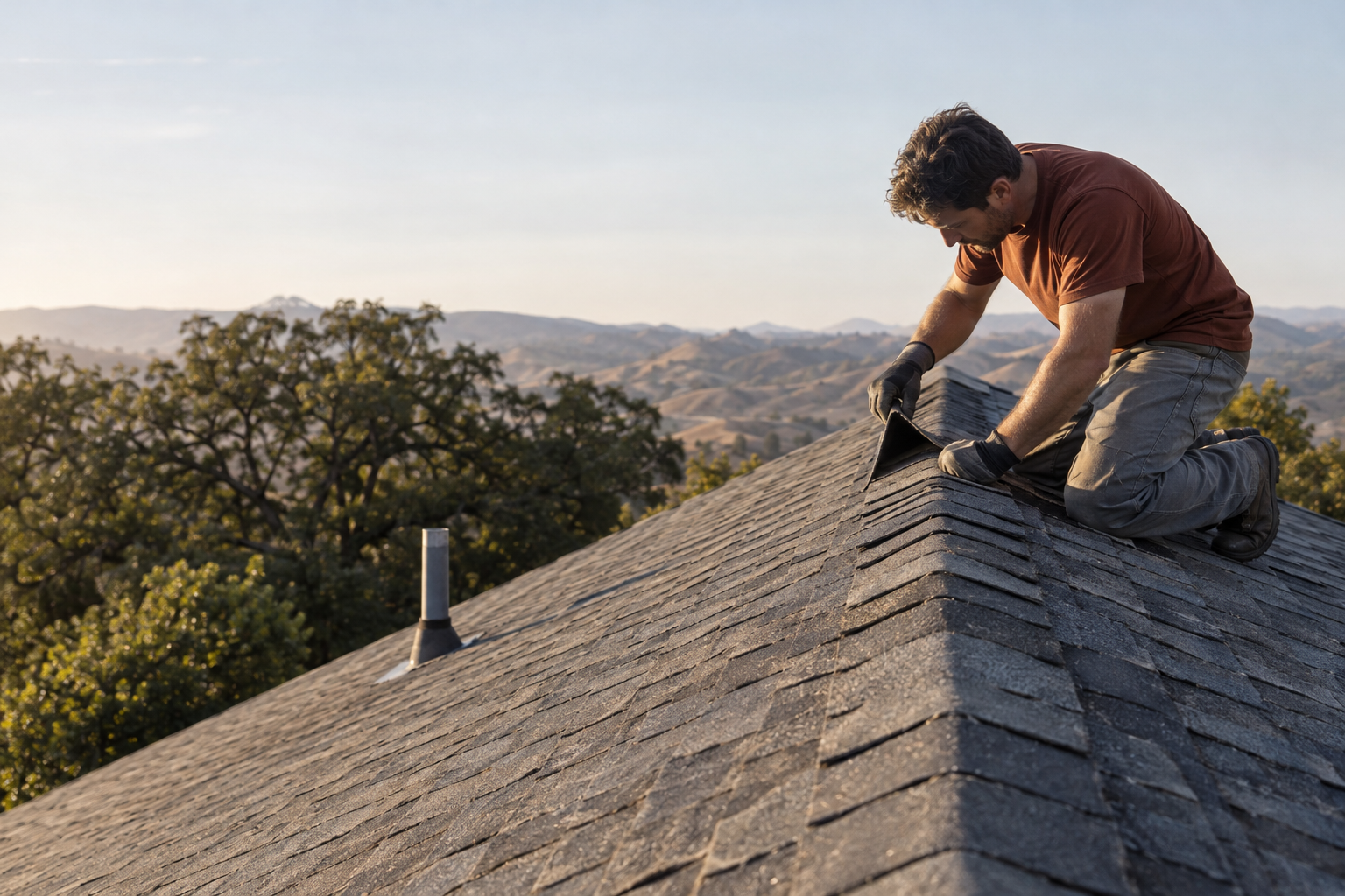 roof repair on a Mira Monte home